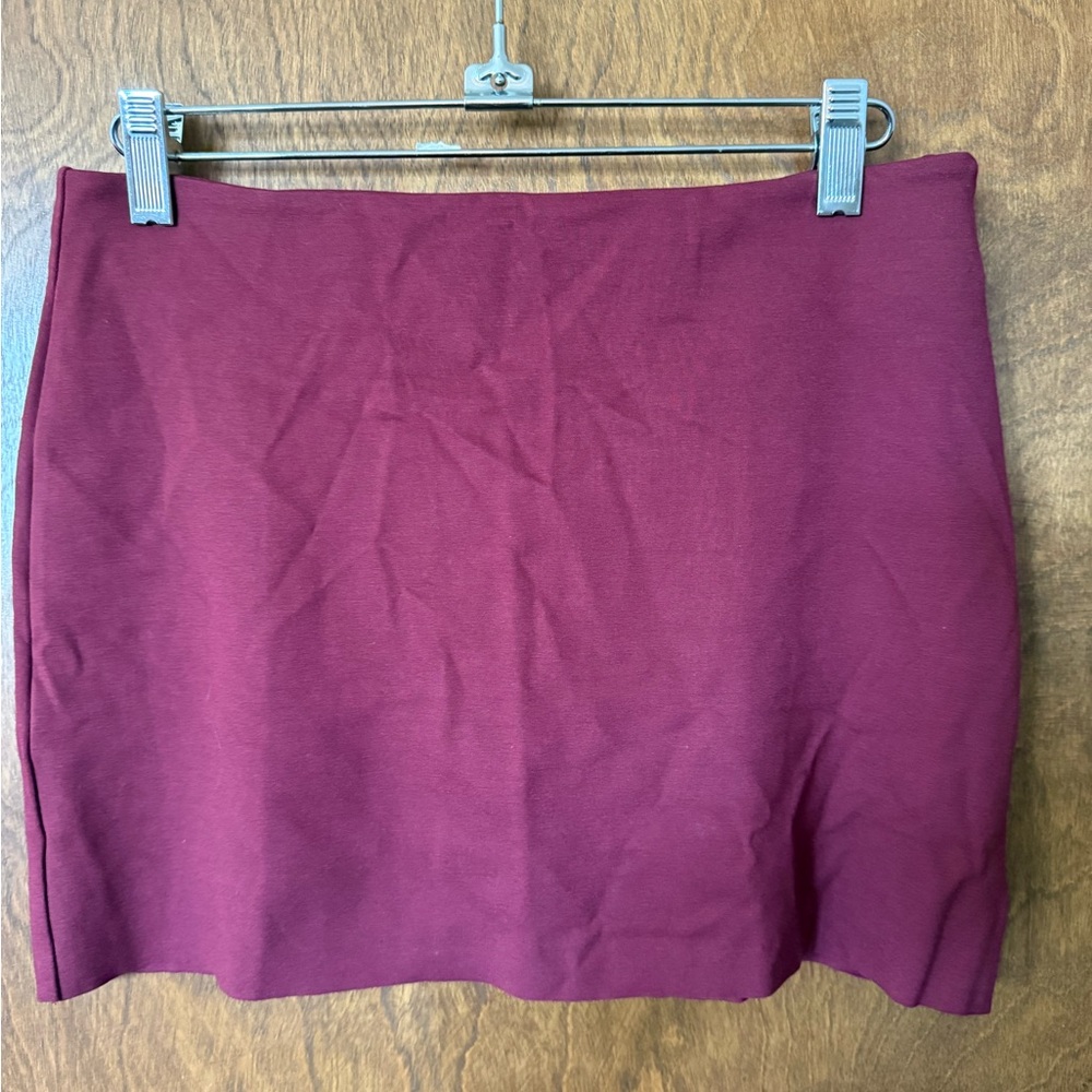 Princess Polly Deep Burgundy Mini Skirt